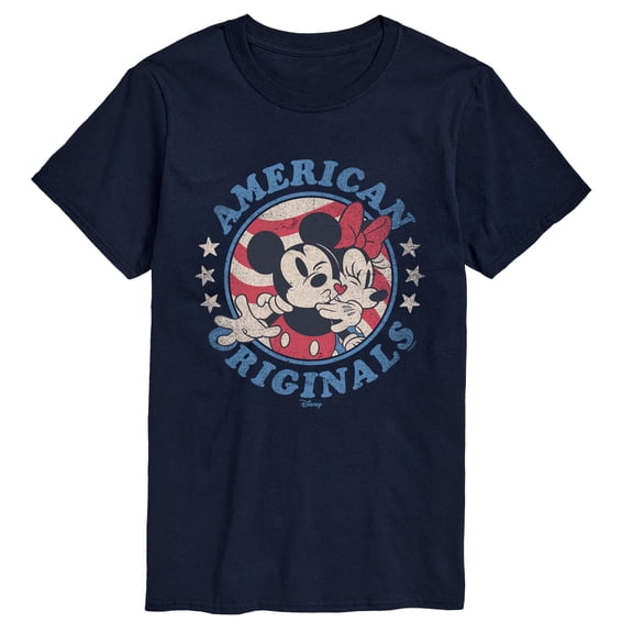 Disney - Mickey & Minnie American Originals - Men's Short Sleeve Graphic T-Shirt