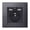 French Socket USB, variant on 1/2/3/4 Gang 1/2 Way On / Off Rocker Key Wall Light Switch With Blue Backlight Socket Black Aluminum Metal Panel ,Easy to Installation