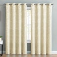 thumbnail image 3 of VCNY  Home Rosalie Tonal Jacquard Grommet Curtain Panel Silver - 84 Inches, 3 of 5