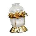 thumbnail image 2 of Lámpara de aceite Lámpara de ghee Lámpara de flor de loto Luz de vela Linterna de aceite Suministros budistas S, 2 of 9