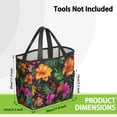thumbnail image 3 of Garden Tool Bag,Pioneer Flower Floral Print Pattern Garden Tool Organizer,Garden Gifts,Waterproof Multi-Pocket Garden Tool Storage 11.8x5.5x11.4 Inch(Tools NOT Included), 3 of 6