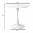 thumbnail image 4 of Modern Round Dining Table, ∅31.5'' Kitchen Dining Room Furniture, Coffee Table, Leisure Table, Living Room Table, Dining Table, Kitchen Table, Oval Dining Table (BLACK) (PRIME BIG DEAL), 4 of 24