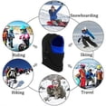 thumbnail image 4 of ASTRAEA Kids Winter Hats Balaclava, Windproof Winter Ski Hat with Full Face Mask, Unisex Thick Warm Fleece Hat for Children, Blue, 4 of 9