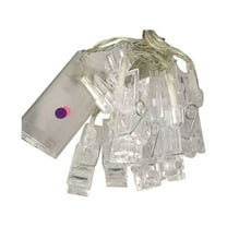 Moocorvic Photo Clip String Lights LED Battery Operated, Mini Clothes Pins for Photo, Picture Board, Hanging Picture Frames, Warm White for Pictures Bedroom Wall Party Decor 3 meter,