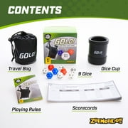 GoLo Golf Dice Game by Zobmondo!! For families and kids. Award winning fun game for home or travel! Ages 6 years and up.