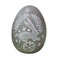 thumbnail image 2 of Easter Decorations Resin Easter Egg Statue with Flower Pattern 5.31inch Handmade Eggs Figurine Decorations for Spring Party Home Holiday Table Decor, 2 of 8