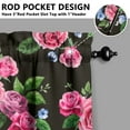 thumbnail image 5 of Kitchen Curtains and Valance Set 36 Inch Tier Pioneer Colorful Floral 3 Pieces Set Dining Room Small Curtain Drapes Cafe Curtains Valance for Home Decor Rod Pocket, 5 of 6
