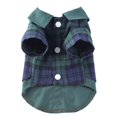 thumbnail image 1 of Puppy Shirt Polyester Soft Breathable American Style Fashionable Pet T Shirt for Fall and Winter LF02 Green Grid XL, 1 of 1