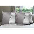 thumbnail image 6 of Ambesonne Geometric Throw Pillow Cover 4 Pack, Square Shaped Grids, 20", Grey, 6 of 7