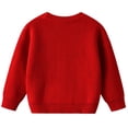 thumbnail image 6 of Gubotare Sweater Baby Boys Boys Sweater Crew Neck, Little Boys & Kids Youth Long Sleeve Crew Neck Pullover Sweater Size 3 6 Months (Red,3-6 Months), 6 of 9