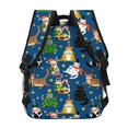 thumbnail image 2 of Hirioo Different Cats Christmas Print Laptop Backpack Lightweight Casual Travel Daypack for College Workplace Travel, 2 of 5