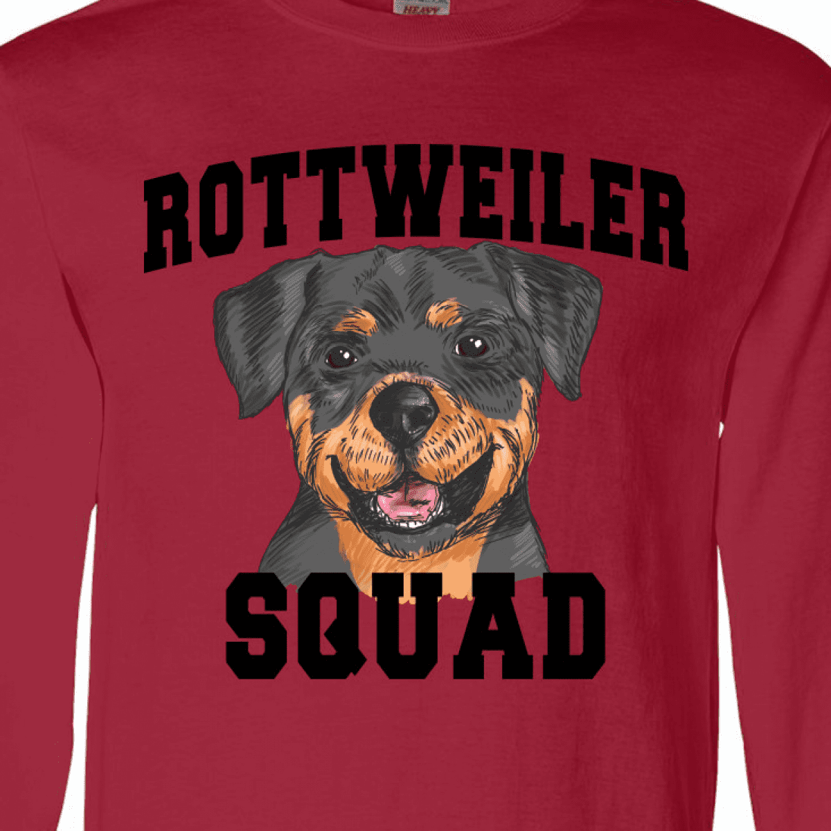 Inktastic Dog Rottweiler Squad Long Sleeve T-Shirt - Walmart.com