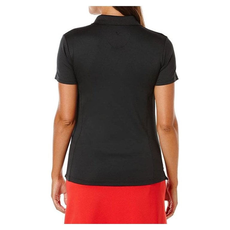 Callaway Women's Classic Opti-Shield Golf Polo - 15 UPF Sun Protection & Moisture Wicking - Raised Ottoman Texture