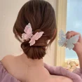 thumbnail image 4 of Pinza para el pelo de mariposa de Hada para mujer y niña, pinza para el pelo de cangrejo de acetato Retro francés, Clip de tiburón de princesa dulce, horquilla, accesorios para el cabello, 4 of 5