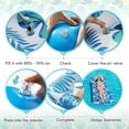 thumbnail image 4 of Inflatable Mattress, Hammock 180cm*80cm, Inflatable Net Aqua Float Chair, Floating Bed Water Mattress Sofa Swimming Pool (Blue), 4 of 5