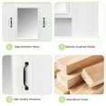 thumbnail image 5 of MAYEERTY 36" Bathroom Vanity with Sink White MDF Rubberwood 3 Drawers Adjustable Shelf Freestanding, 5 of 6