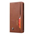 thumbnail image 5 of Nalacover Wallet Case for iPhone 15 Pro with Card Slots Holder Kickstand Flip Cover, Premium PU Leather Magnetic Closure TPU Shockproof Full Protection Case, Brown, 5 of 7