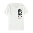 thumbnail image 1 of Camiseta Gráfica Aeropostale NYC Cuello en V Hombre Blanca Grande, 1 of 1