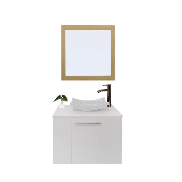 Gabinete Para Baño Izquierdo Con Espejo Decorativo VERNIER