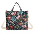 thumbnail image 7 of FORMRS Womens Corduroy Tote Bag Crossbody Shoulder Purse Handbag with Detachable Strap, Peony Dusk Pattern, 7 of 7