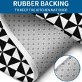 thumbnail image 4 of Black White Checkerboard Checkered Pattern Bathroom Rugs Sets 3 Piece,Toilet Cover Set,Absorbent Non Slip Bathroom Mats Sets with U-Shaped Contour Rug Toilet Rug Set, 4 of 5