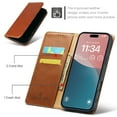 thumbnail image 4 of Allytechgroup Wallet Case for Apple iPhone 16 Pro Max, Premium Leather Flip Stand Cards Holder Business Type RFID Blocking Shockproof Phone Case Cover for iPhone 16 Pro Max, Brown, 4 of 7