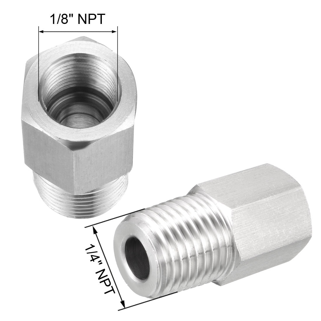 Pipe to Fitting Adapter Gauge Adapter, 1/4