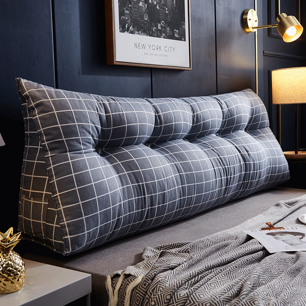 39''/47''/59''/71'' Large Bolster Upholstered Wedge Pillow,Headboard