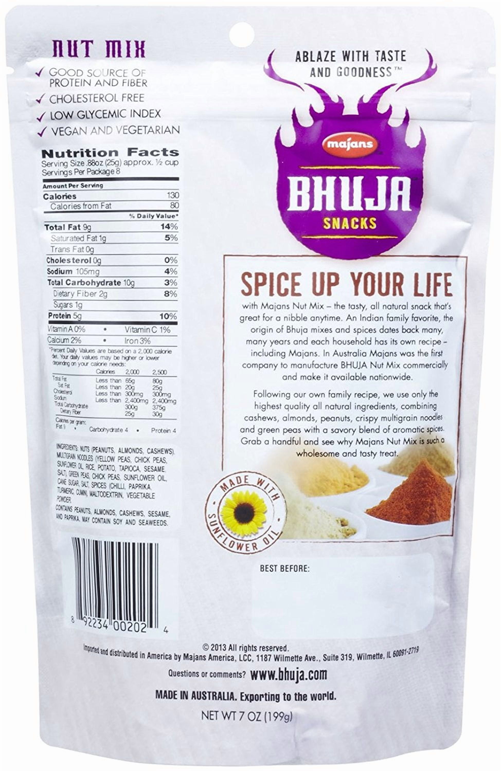 (3 pack) BHUJA Nut Mix, 7 Ounce Bags