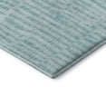 thumbnail image 4 of Addison Rugs Mayfield Washable Transitional Striped Teal Round Rug, 8' x 8', 4 of 5