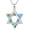Abalone Shell David's Star, variant on 925 Sterling Silver Star of David Necklace, Abalone Shell Jewish Jewelry for Men Women, Magen David Protection Pendant, Passover Bar Mitzvah Birthday Gift for Him Her