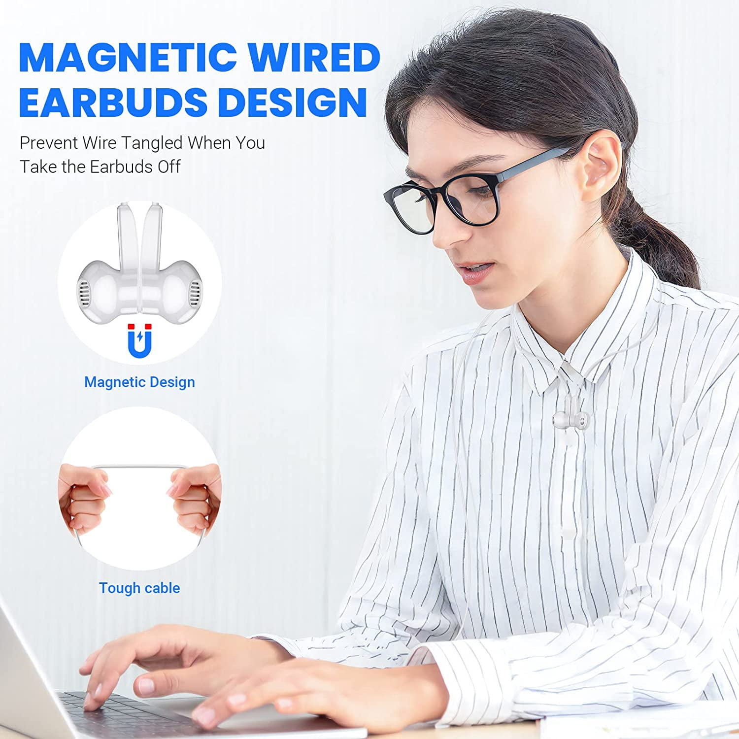 HRTGFD-USB C Headphones for Google Pixel 10 9 Pro XL Fold 8 a 7 6, Type C Earphone Noise Isolating Wired Earbud with Mic HiFi Stereo Cord Ear Bud for iPhone 17 Air 16 15 Pro Max/Galaxy S26 S25 Ultra