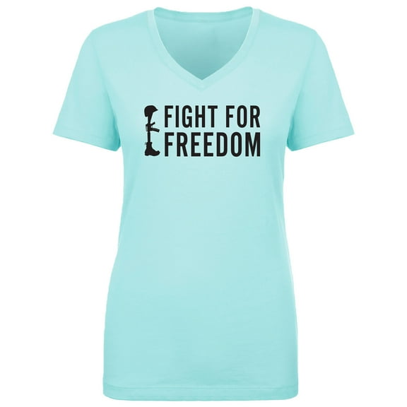 Fight For Freedom Womens V-Neck T-Shirt