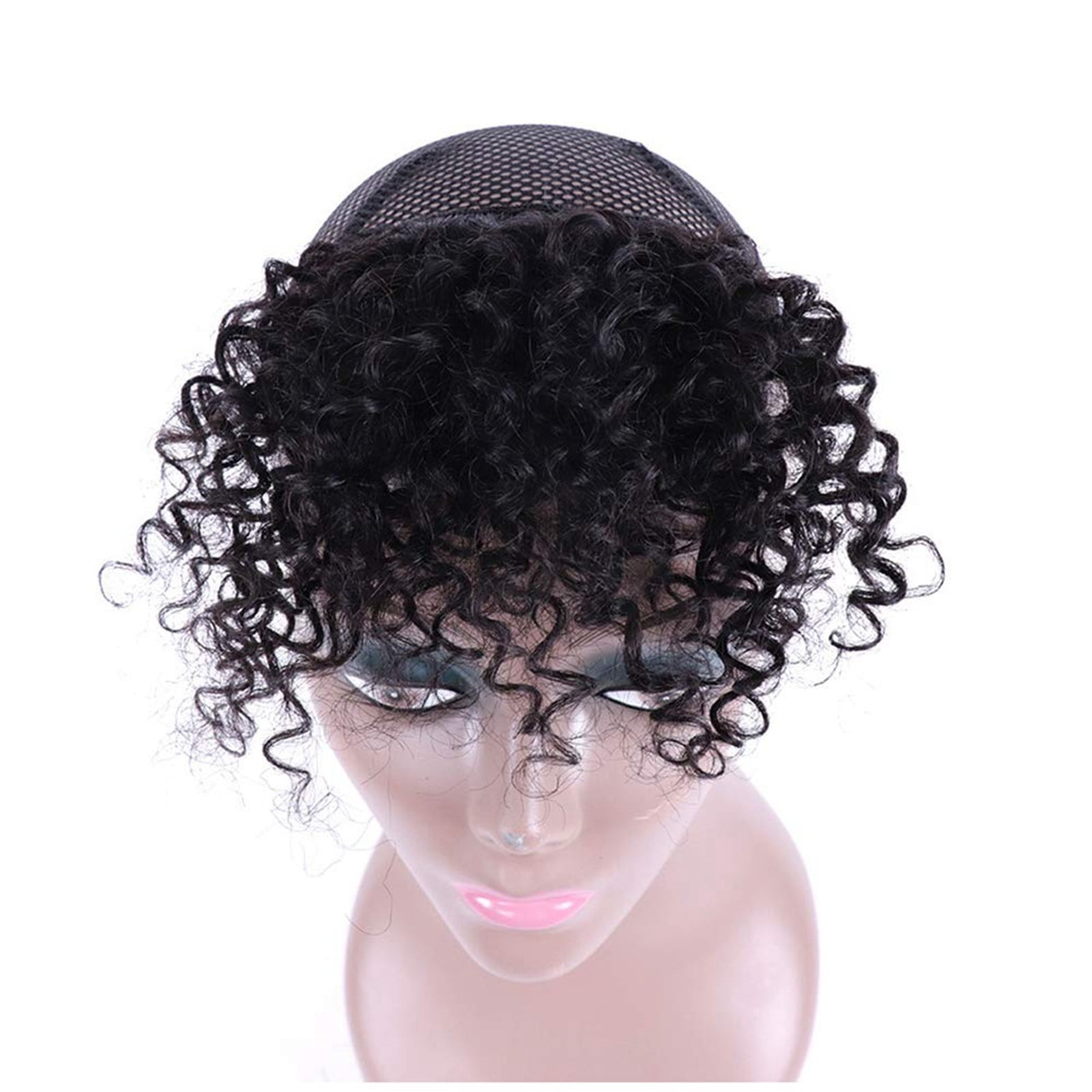 Ombre Blonde Bob Wig for Women, Short Straight Synthetic Wig Natural Looking Lace Front Style Wig for Daily Party(Black-3,One Size)