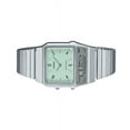 thumbnail image 4 of Casio Reloj Unisex Vintage Analógico Digital de Doble Horario, Pulsera de Acero Inoxidable, Esfera Verde, Cuarzo AQ-800E-3A, 4 of 4