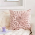 thumbnail image 6 of WNEXOPE Scandinavian Style Solid Color Leaf Pillow Cover - Soft and Comfortable Decorative Cushion for Sofa and Bedroom, 6 of 7