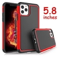 thumbnail image 1 of iPhone 11 Pro Case, Takfox iPhone11 Pro Protective Case Hard PC Back + Soft Silicone Dual Layer Shockproof Scratch Resistant Bumper Grip Cute Sturdy Phone Case for iPhone 11 Pro 2019 5.8", Red, 1 of 7