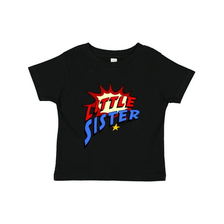 

Inktastic Little Sister Superhero Gift Toddler Toddler Girl T-Shirt