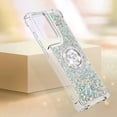 thumbnail image 6 of Compatible with Motorola Moto G Stylus 5G 2024 Case Glitter Liquid Clear Bling Moving Floating Sparkle with Ring Kickstand TPU Girly Women Cute Phone Case for Moto G Stylus 5G 2024 Sliver YBZ, 6 of 14