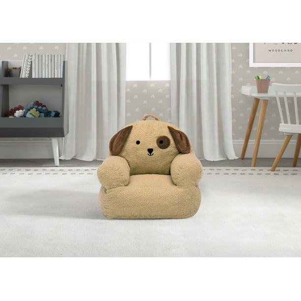 Delta Children Cozee Pal Chair, Puppy Design, Plush Toddler Seat