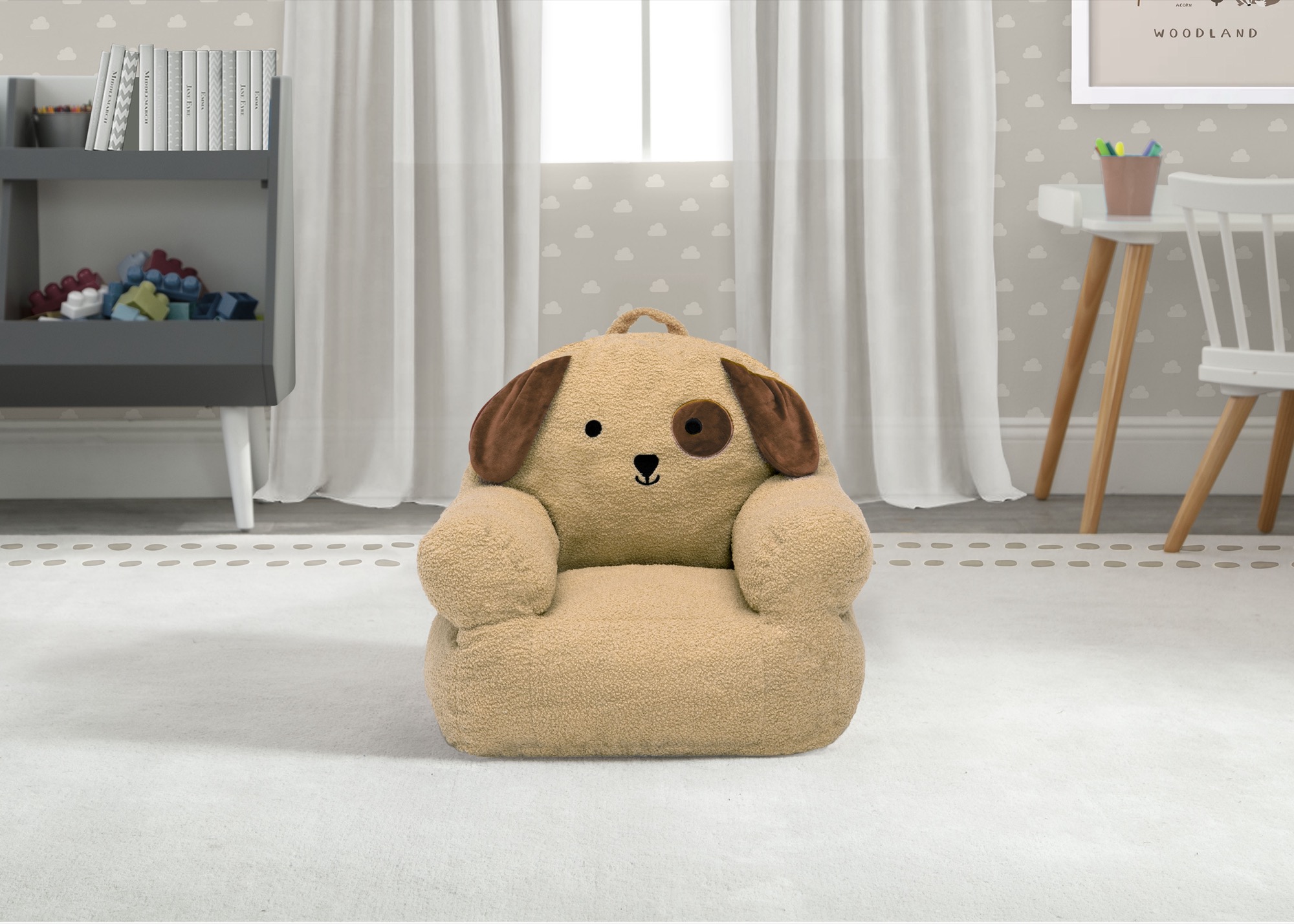 Delta Children Cozee Pal Puppy Chair, Plush Toddler Seat photo 6