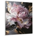 thumbnail image 2 of Designart "Peony Flower Harmonious Pink and Grey II" Floral Peony Metal Wall Art, 2 of 5