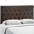 thumbnail image 3 of Rosebery Kids Queen Tufted Panel Headboard in Dark Brown, 3 of 4