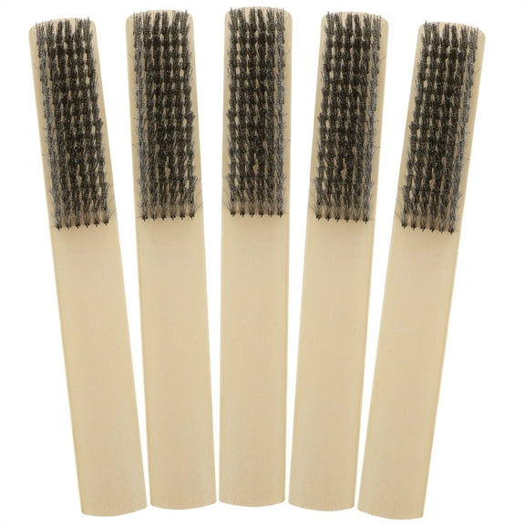 unbranded 5 Pcs Record Wire Brush Welding Slag Remover 20X2.5X2.3 Beige