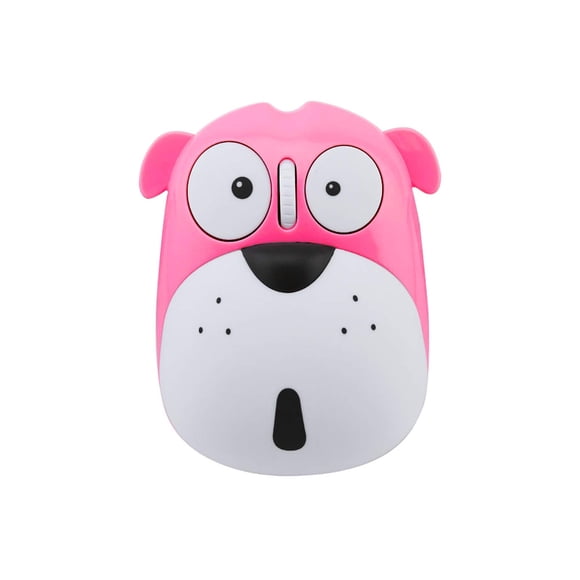 Mouse inalámbrico FLY WAY con diseño de perro caricaturesco, 2.4 GHz, recargable