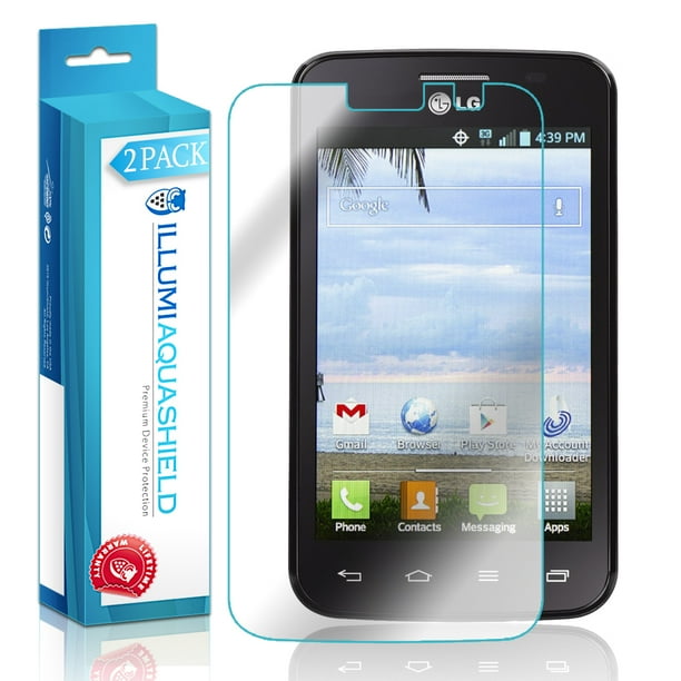2x Illumi Aquashield Crystal Hd Clear Screen Protector For Lg Optimus Dynamic Ii Walmart Com Walmart Com