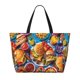 thumbnail image 2 of Fotbe Vibrant Picnic Food Spread Bolsa de Viaje para Playa - Resistente al Agua, Bolsa Tote de Gran Capacidad y Ligera con 7 Bolsillos para Mujeres y Hombres, 2 of 7