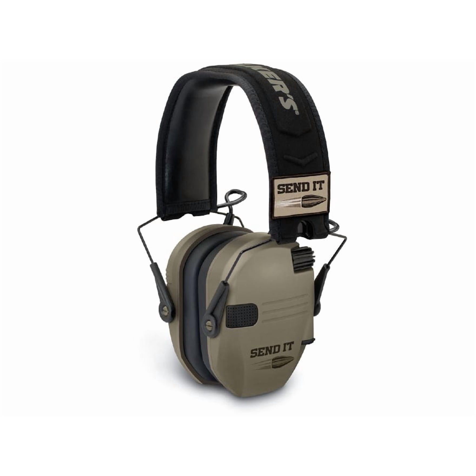 Walker's Razor Slim Patriot Send It Electronic Ear Muffs Flat Dark Earth