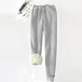 thumbnail image 5 of Dezsed Womens Sports Lounge Pants Loose Fit Sherpa Lined Sweatpants Winter Athletic Jogger Fleece Pants, 5 of 6
