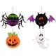 thumbnail image 1 of Decoración de Halloween 4 Piezas de Bolas de Papel de Panal de Halloween Decorativas Colgantes Araña Murciélago Calabaza Linternas Fantasma para Suministros de decoración de Fiesta de Halloween F, 1 of 5